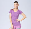 Yoga Short Sleeve Professional Sports Fitness T-shirt