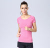 Yoga Short Sleeve Professional Sports Fitness T-shirt