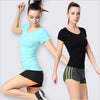 Yoga Short Sleeve Professional Sports Fitness T-shirt